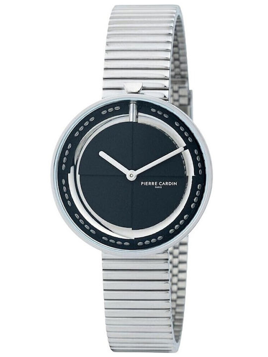 Pierre Cardin Marais Γυναικείο Ρολόι 32mm Μπαταρίας με Ασημί Μεταλλικό Μπρασελέ