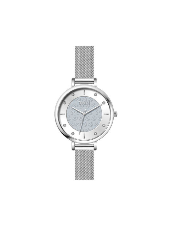 Extri Watch with Silver Metal Bracelet