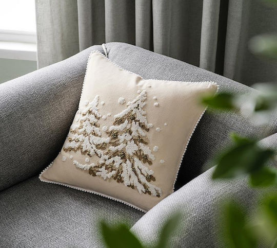 Gofis Home Коледна Декоративна Калъфка Квадратна 43x43бр
