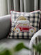 Gofis Home Weihnachtsdekorativer Kissenbezug Quadratisch Gray 43x43cm