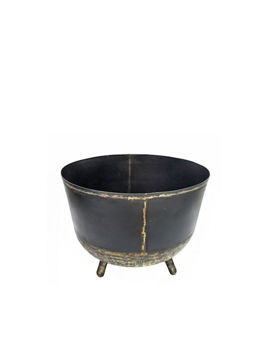 Zaros Fruit Bowl Metallic Black 31x31x25cm