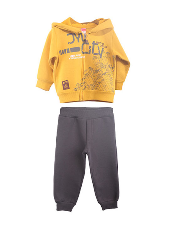 Joyce Kids Sweatpants Set YELLOW 2pcs