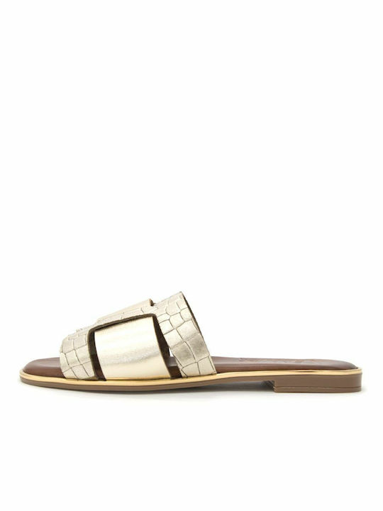 Bacali Collection Leather Women's Sandals Tabac Brown