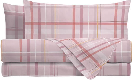 Amo La Casa Sheet Sets King Size with Elastic 240x290cm. Damien Lilac 4pcs
