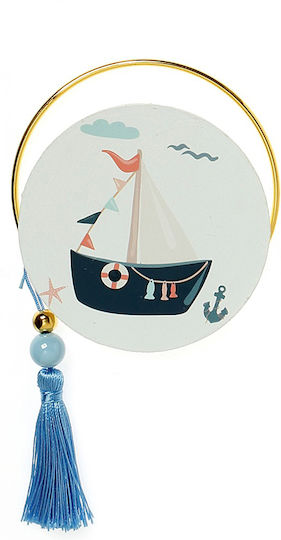 Christening Favor with Decorative Boat Made of Wood 24 Pieces A-12