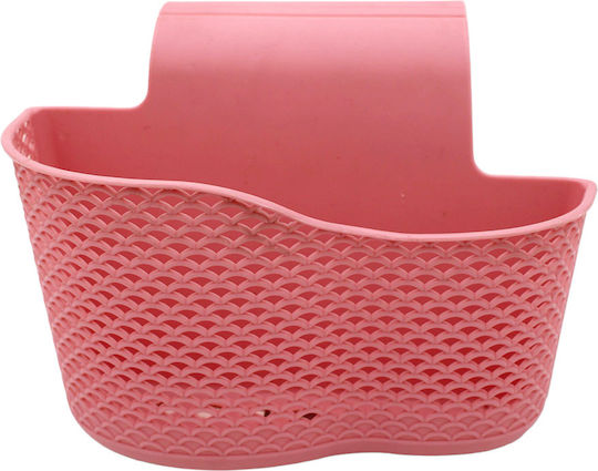 Suport Pentru Burete Din Plastic Roz 24.5x12cm Suport Pentru Burete Din Plastic Roz 24.5x12cm