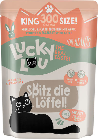 Lucky Lou Lifestage Υγρή Τροφή για Ενήλικες Γάτες σε Φακελάκι με Πουλερικά χωρίς Σιτηρά 300gr