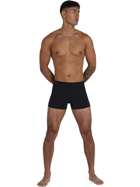 Speedo Boom Logo Splice Aquashort Herren Badebekleidung Shorts Black/Blue