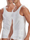 Active Flex Cotton Tank Top Ανδρική Φανέλα Κοντομάνικη σε Λευκό Χρώμα