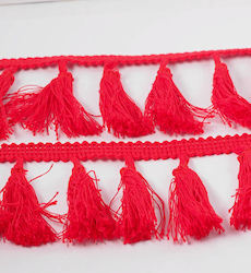 Knitted Plaque Red Webbing Sewing Supply