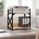 Table Stand Printer Base 2 Levels Sonoma Oak 40x20x40 833991