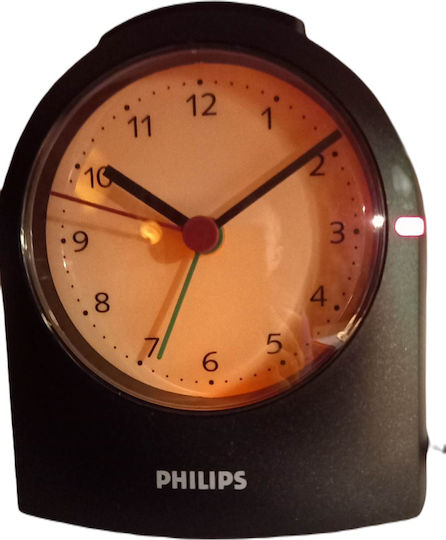 Philips Безшумен Масов Часовник с Индикатори с Будилник Оранжев