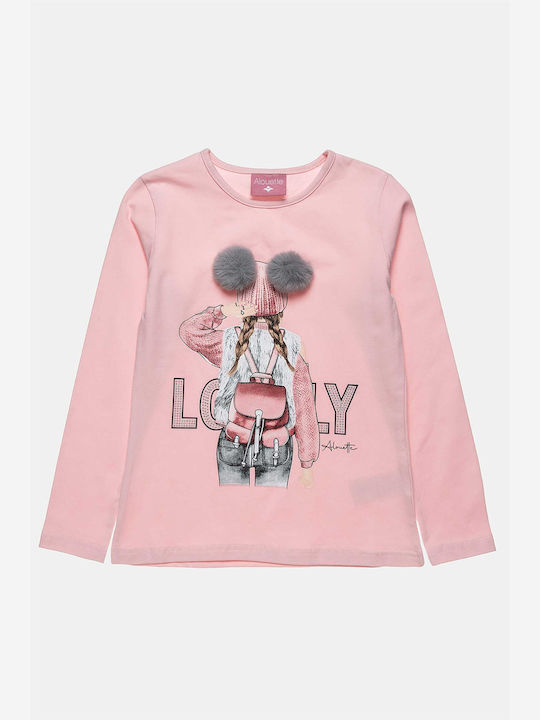 Alouette Kids T-shirt Long Sleeve Pink