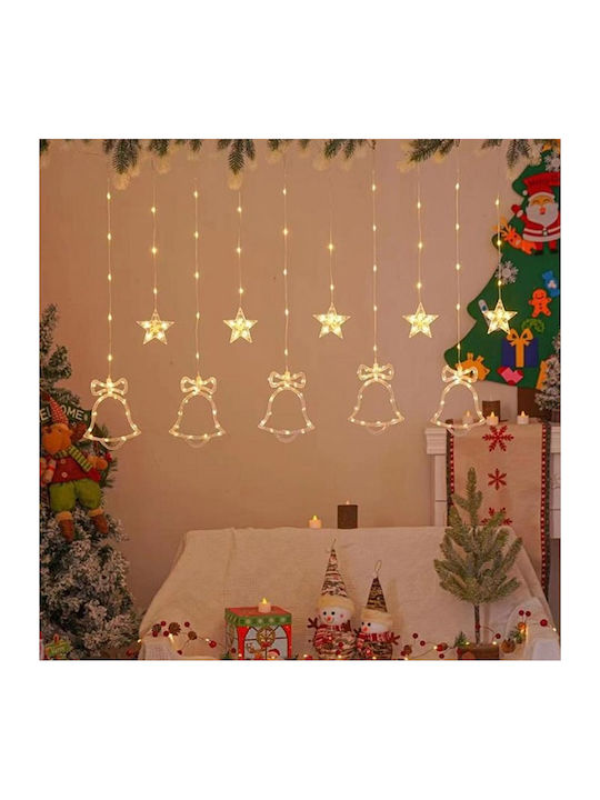 10 Lights LED 3.6m. x 80cm Warm White type Rain 1pcs