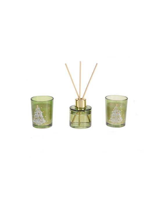 Scented Candle Jar Green 1pcs