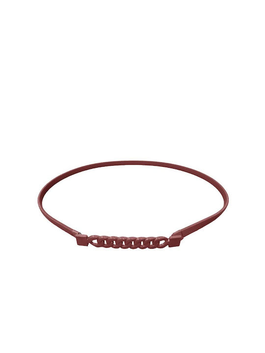 Elastic Women's Belt Brown