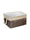 Keskor Storage Basket Fabric Beige 36x26x20cm 1pcs