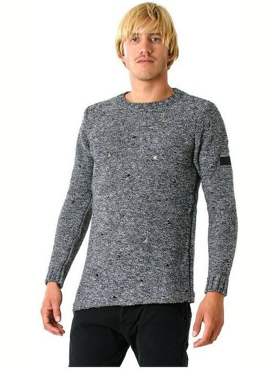 Bellissimo Men's Long Sleeve Sweater Grey