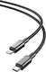 XO NB-Q250A USB-C to Lightning Cable 27W Μαύρο 1m