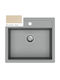 Macart Drop-In Sink Synthetic Granite W56xD51cm Gray
