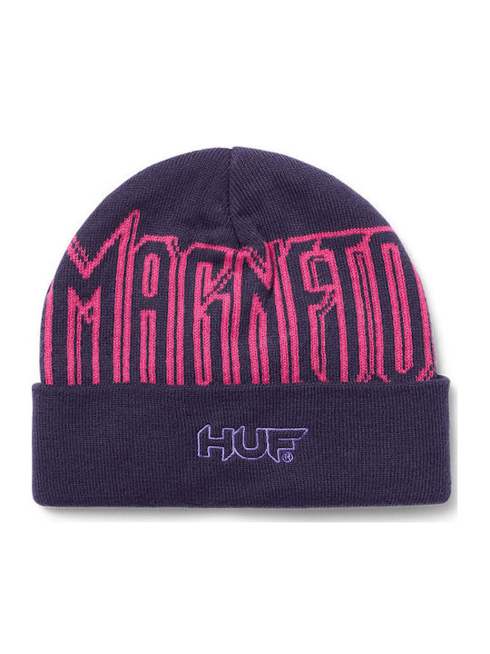 Magneto Beanie Unisex Beanie Knitted in Purple color