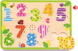 Ξύλινο Παιδικό Puzzle Σφηνώματα Numbers 10pcs Imaginarium Ξύλινο Παιδικό Puzzle Σφηνώματα Numbers 10pcs Imaginarium