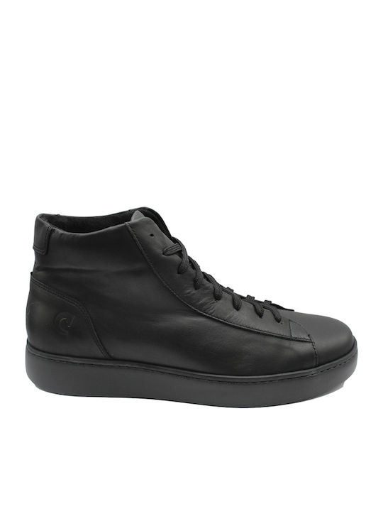 Leather Black Men's Boots