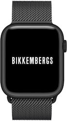 Bikkembergs BK15-1 Small Aluminium Smartwatch with Heart Rate Monitor (Black Metallic Bracelet)