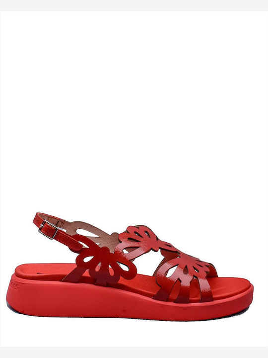 Wonders V Anatomic Women's Platform Shoes Red