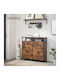 Holz Schuhschrank 98.3x30x95cm