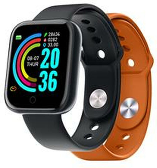 Celly TRAINERBEAT Smartwatch (Μαύρο / Πορτοκαλί Λουράκι)