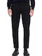 Trousers Chino in Straight Line Black.