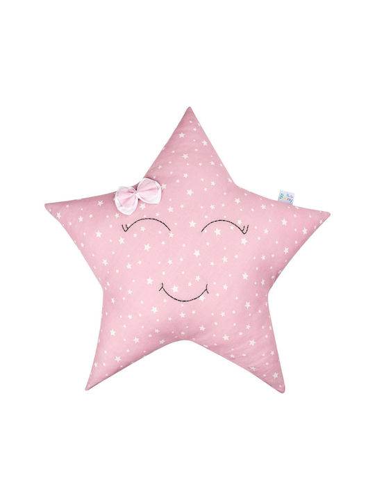 Bunny Bebe Handmade Crib Pillow Decorative Αστεράκια Pink 1pcs Pink Stars