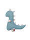 Bunny Bebe Handmade Crib Decorative Pillow Dinosaur Petrol 43x42cm