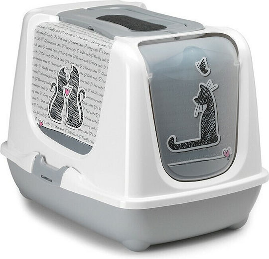 Record Con Amore Cat Toilet Closed Gray