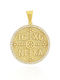 Golden Tiara Charm Talisman Constantine with Stones