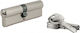 Thirard Lock Cylinder Security 95mm (45-50) with 5 Keys Silver