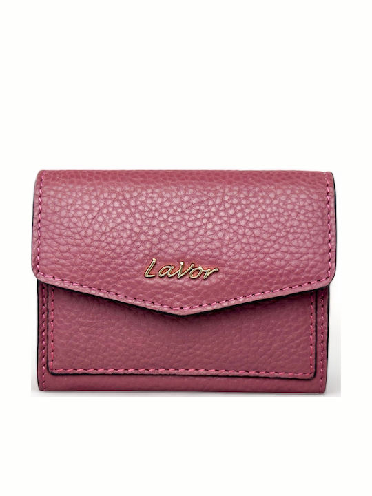 Small Leather Women's Wallet Cards with RFID Pink