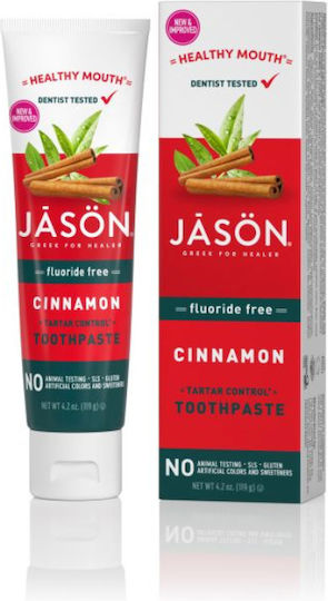 Jason Паста за зъби без Флуор против Зъбна плака 119гр
