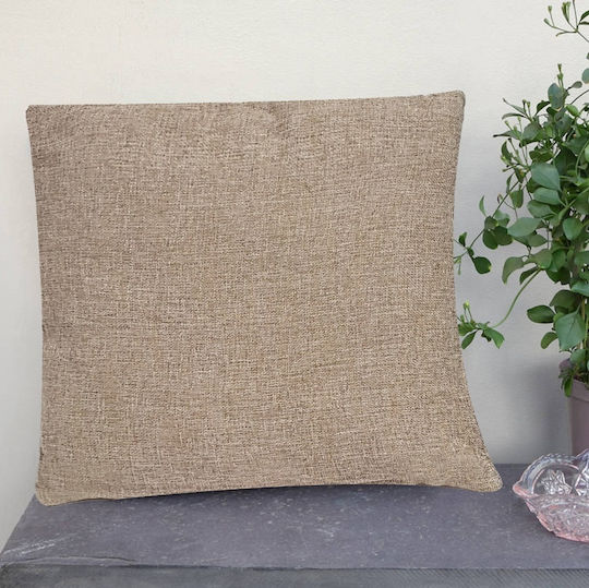 Vasilas Home Throw Pillow Beige 45x45cm
