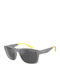 Armani Exchange Men's Sunglasses with Gray Plastic Frame and Gray Lens