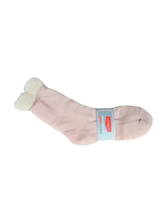 Yanoir Women's Socks PINK/SILVER