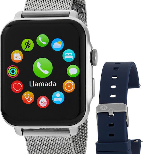 Marea B63002/2 35mm Smartwatch with Heart Rate Monitor (Silver