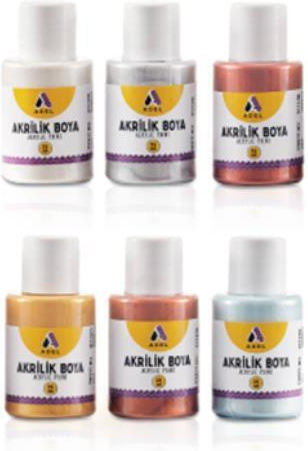 Adel Acrylic Paint Set Metallic 26423 25ml 1Stück