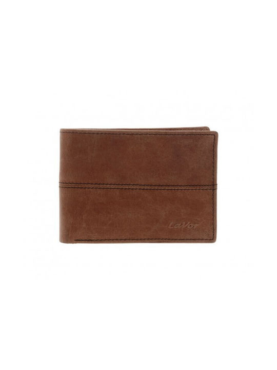 Lavor Men's Leather Wallet with RFID Tabac Brown