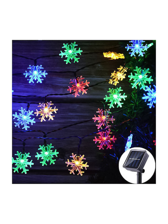 30 Weihnachtslichter LED Mehrfarbig Solar vom Typ Zeichenfolge