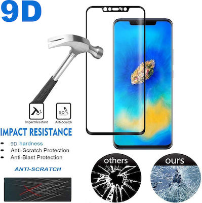 Ολόκληρης 9D Full Face Tempered Glass Black (iPhone 15 Pro)