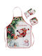 Lianos Schürze Set Weihnachtsküchenschürze 3Stück