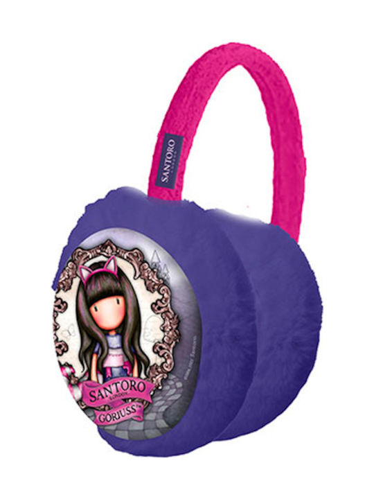 Gorjuss Cheshire Cat Ohrenschützer Pelz Lila