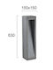Viokef LED Small Post Outdoor Floor Lamp 6W with Warm White Light IP65 Gray